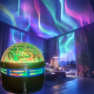 Aurora LED Galaxy Star Projector - RGB Mood Light with Remote Control for Bedroom, Home, Party, & Gift Decorations