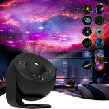 Galaxy Star Projector with 12 Films - Rotating Dreamy Sky & Universe Light for Bedroom Atmosphere