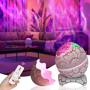 LED Dragon Egg Lamp Galaxy Starry Projector Night Light Bluetooth Speaker