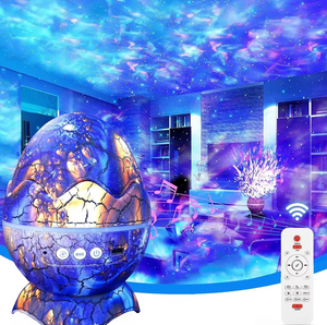 LED Dragon Egg Lamp Galaxy Starry Projector Night Light Bluetooth Speaker