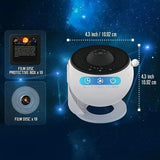 Galaxy Star Projector with 12 Films - Rotating Dreamy Sky & Universe Light for Bedroom Atmosphere